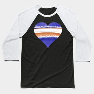 Heart Love Denim Jeans Baseball T-Shirt